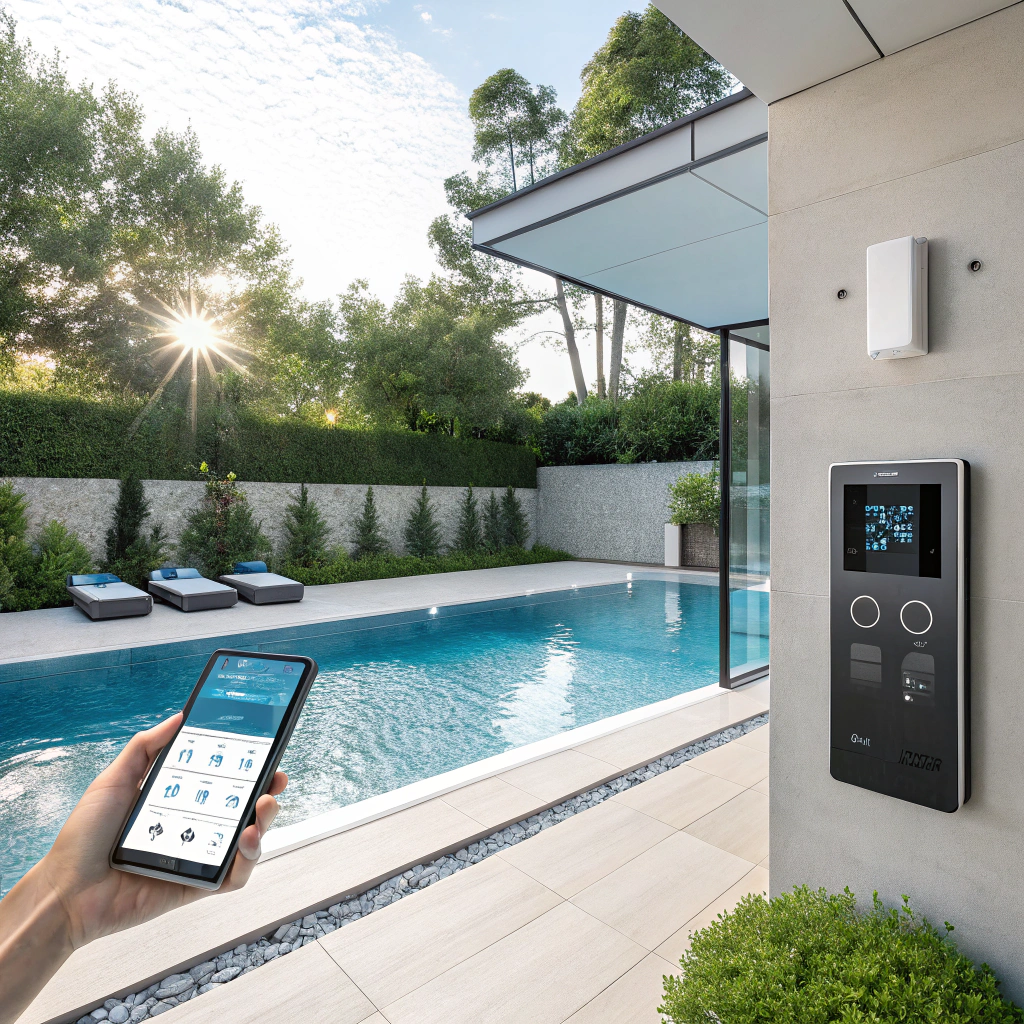 Coffret piscine connecté