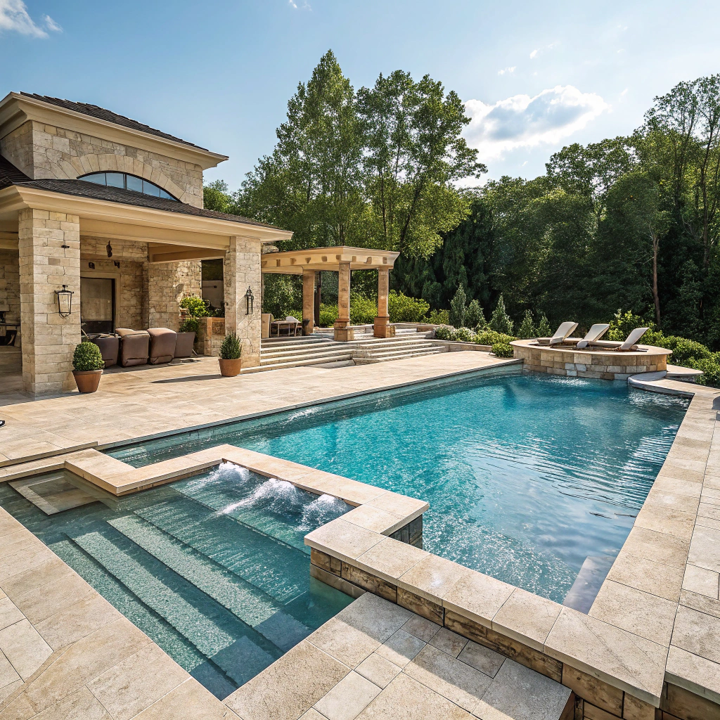 Piscine à débordement