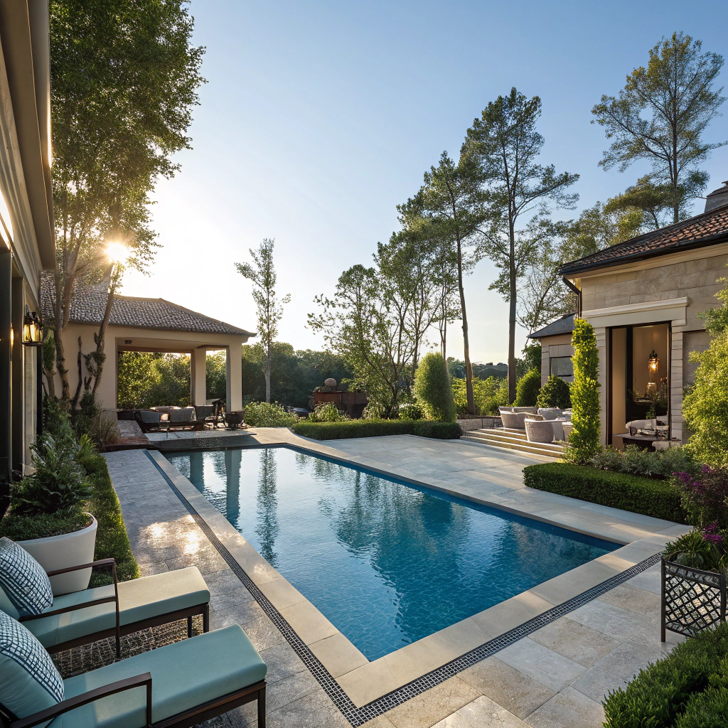 Piscine à débordement