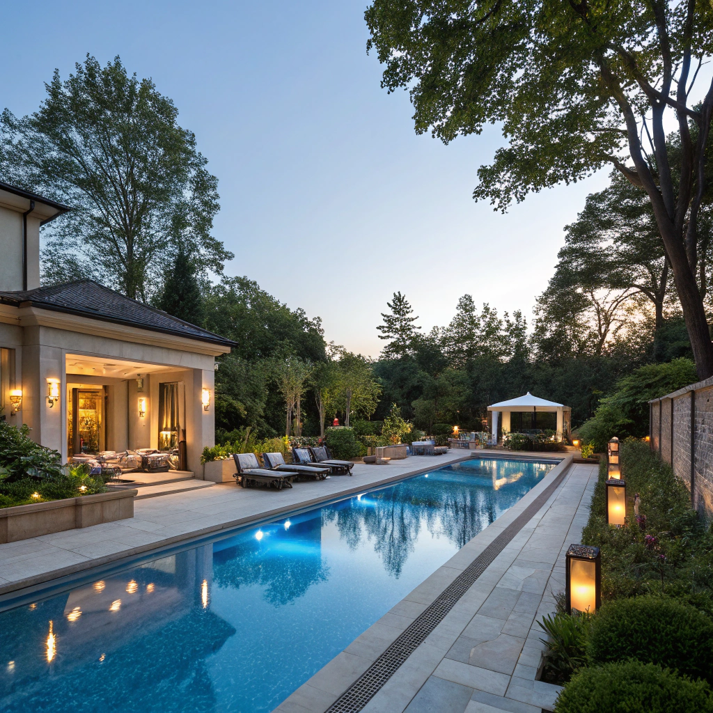 Piscine à débordement