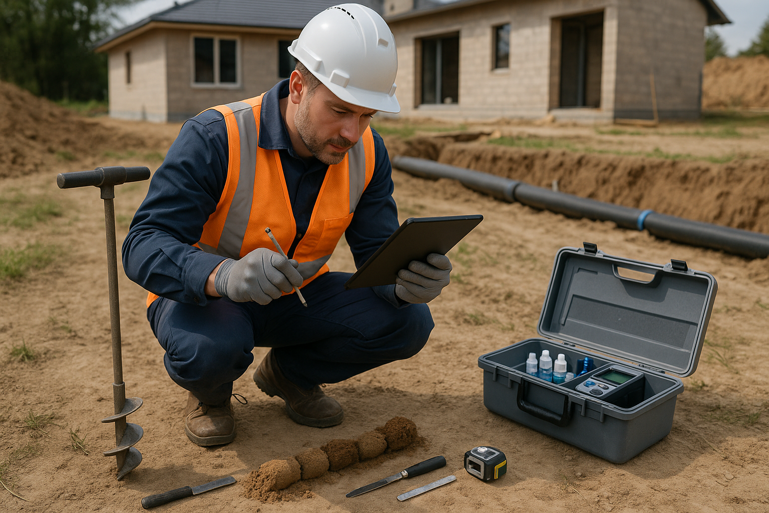 Étude d’assainissement : l’expertise du groupe géotec au service des projets 3 Diagnostic assainissement et analyse du sol